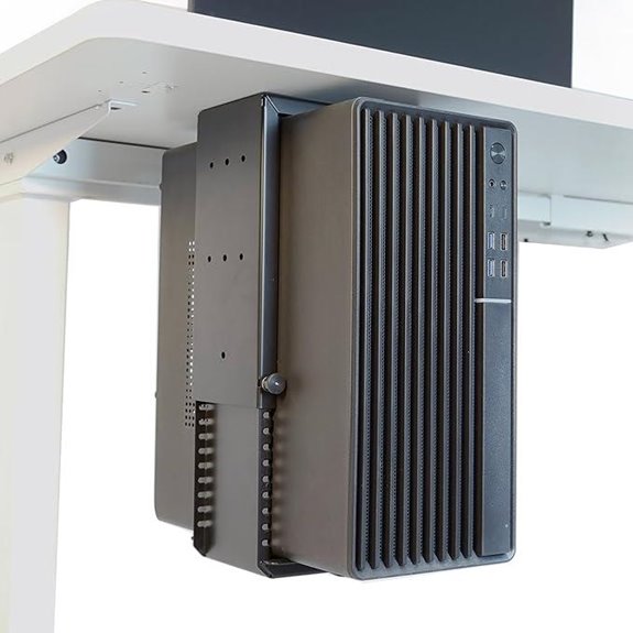 Universal Wall or Under Desk CPU Mount