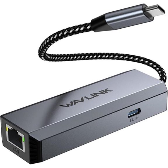 WAVLINK USB-C to Ethernet Adapter with 95W PD