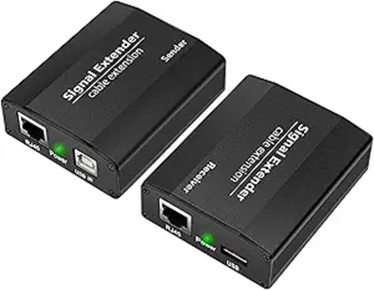USB Over Ethernet Extender Up to 656FT