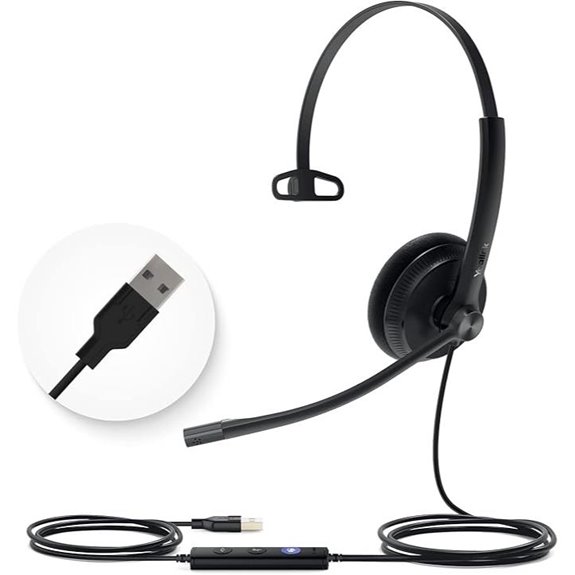 Yealink UH34 USB Headset with Noise Cancelling Mic