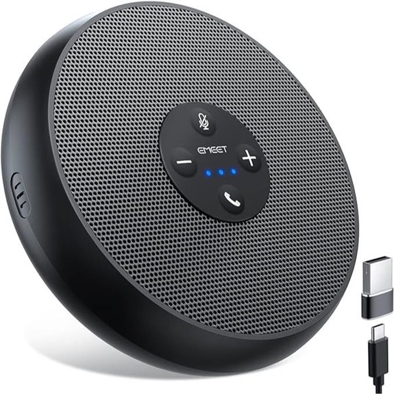 EMEET USB Speakerphone with AI Mics for Zoom