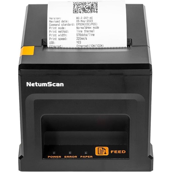 NetumScan USB Thermal Receipt Printer with Auto Cutter