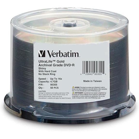 Verbatim 4.7GB DVD-R 50pk Spindle