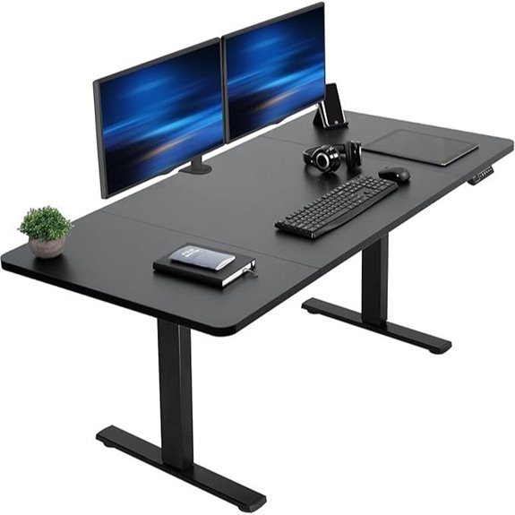 VIVO Electric Standing Desk 60x30 Adjustable Black