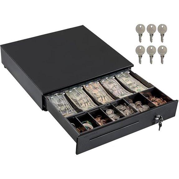 Volcora 16 Cash Register Drawer with Lock