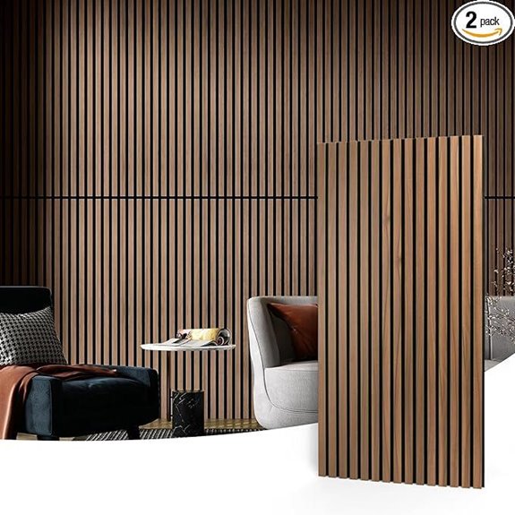 Art3d Walnut Wood Slat Acoustic Wall Panels