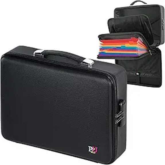 Fireproof Document Safe with Lock and Waterproof Shell