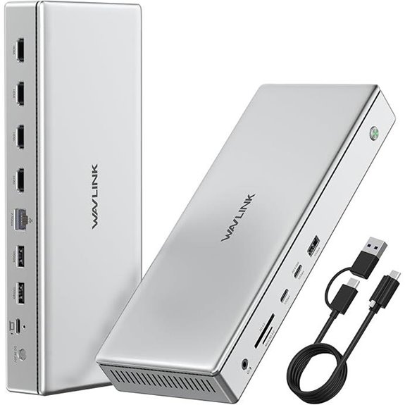 WAVLINK Pro Docking Station with 4 4K Monitors