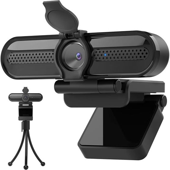 Saylas 2K Webcam with Microphone and Privacy Cover