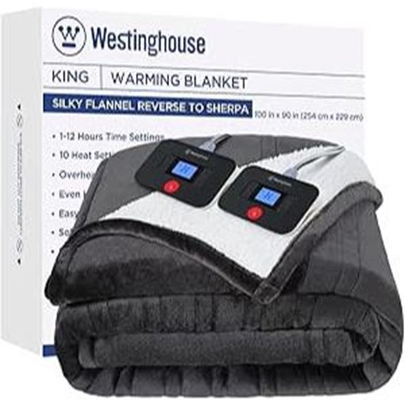 Westinghouse King Heated Blanket with 10 Levels