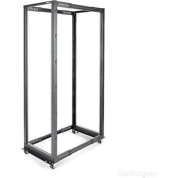 StarTech 4-Post 42U Server Rack with Wheels