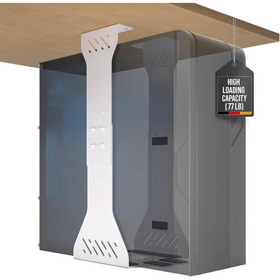 Heavy Duty Under Desk PC Holder (White)