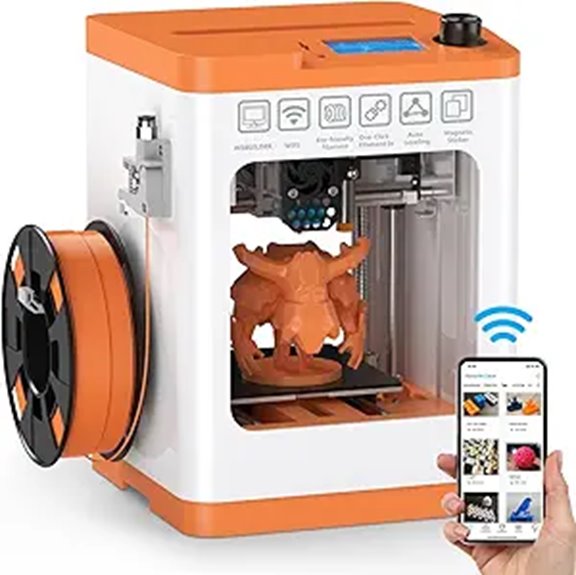 Upgraded Tina2S 3D Printer with WiFi and Auto Bed