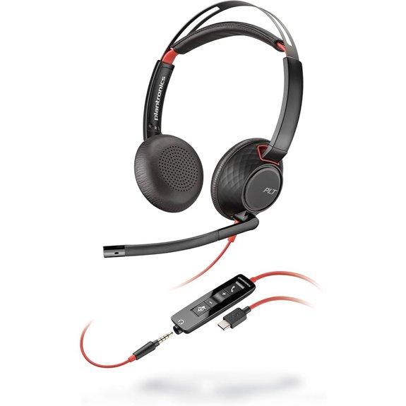 Poly Blackwire 5220 Wired Headset with Noise Cancelling