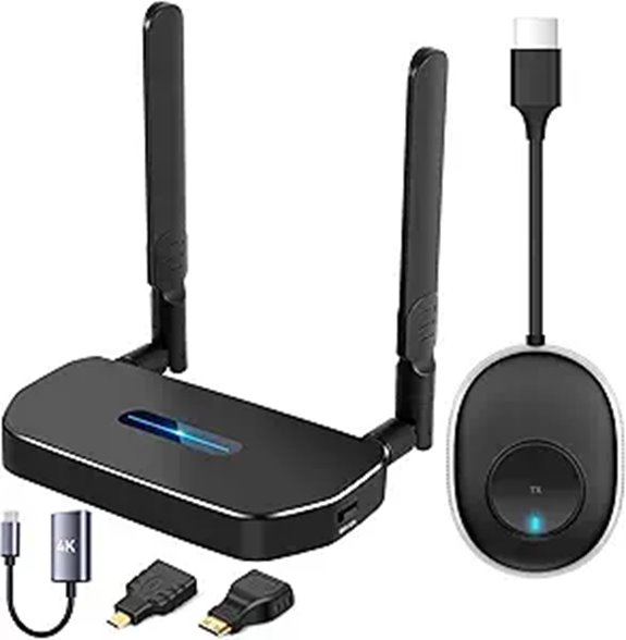 Wireless 4K HDMI Transmitter & Receiver Streaming Kit