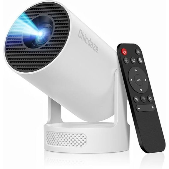 Mini Projector with WiFi Bluetooth & 4K Support