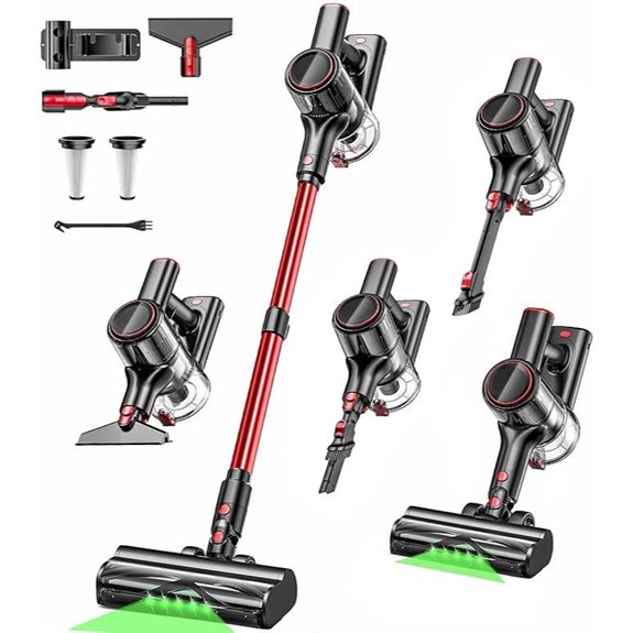 Cordless 8-in-1 Vacuum Cleaner with LED Display