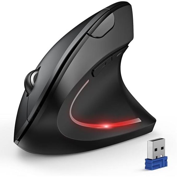 TECKNET Wireless Bluetooth Ergonomic Vertical Mouse