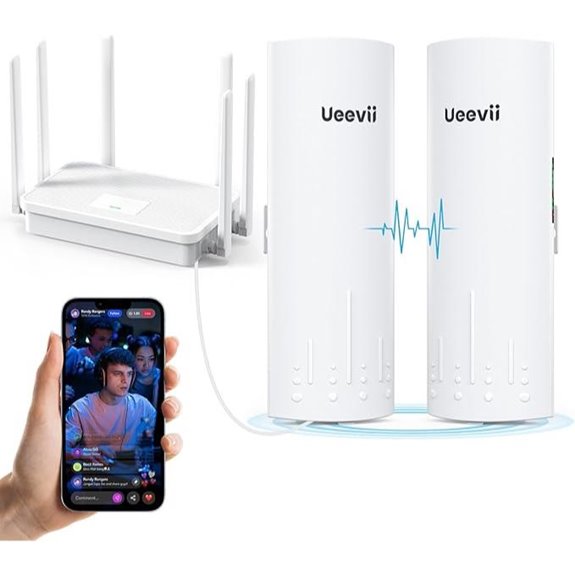 UeeVii Wireless Bridge & WiFi Router Kit (2-Pack)