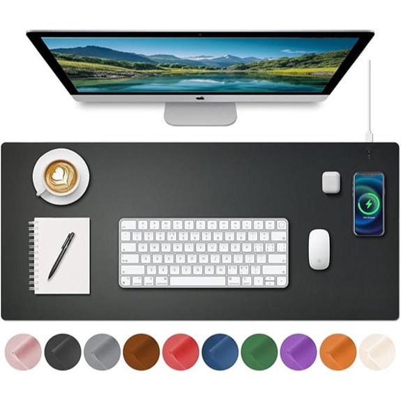 Wireless Charging Desk Mat and Mouse Pad (32 x 16)