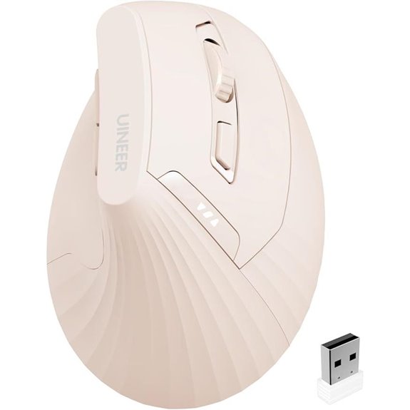Uineer Wireless Vertical Mouse with Ergonomic Design
