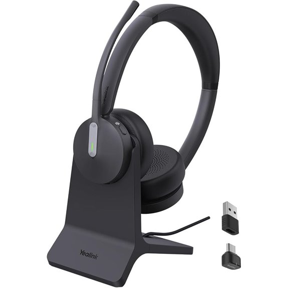Yealink BH70 Wireless Headset with Mic and Charging Stand