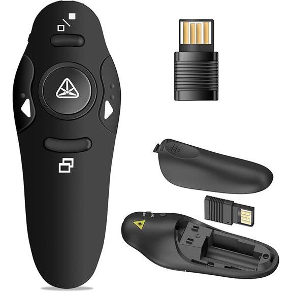 Wireless Presentation Remote with Laser Pointer