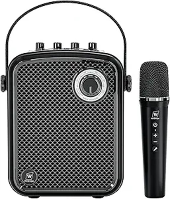 Wireless Microphone & Speaker Set with Guitar Input