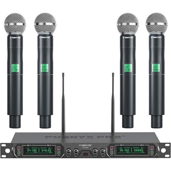 Phenyx Pro 4-Channel Wireless Microphone System