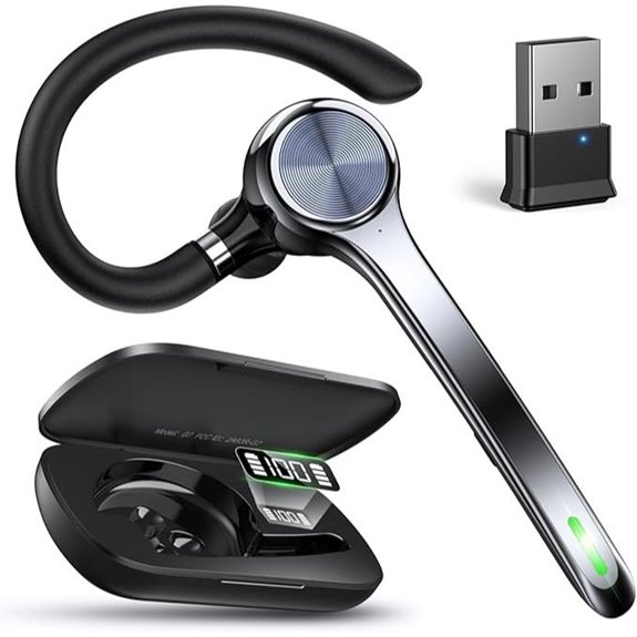 Bluetooth Wireless Headset with Noise Canceling Mic