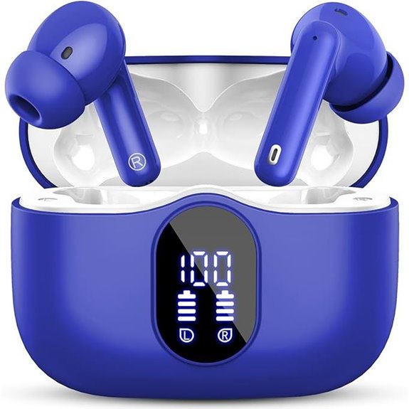 Wireless Bluetooth Earbuds with Noise Cancelling Mic