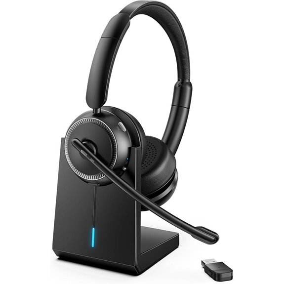 Wireless Noise Cancelling Headset with Microphone