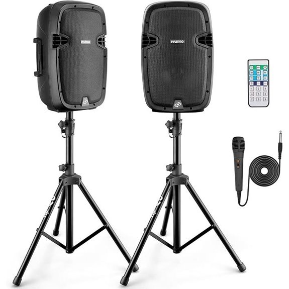 Pyle 1000W Wireless Portable PA System with Speakers