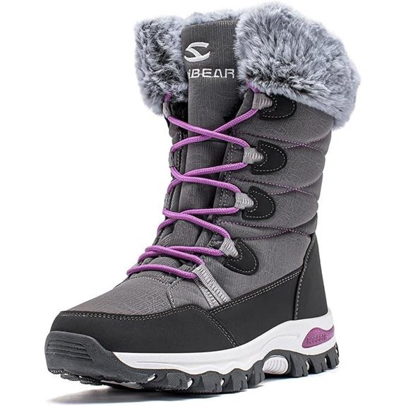 HOBIBEAR Women's Waterproof Faux Fur Snow Boots