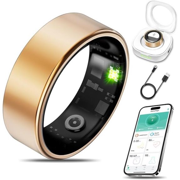 Smart Health Ring for Women Men with Heart Rate Monitoring