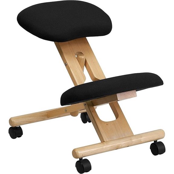 Posey Mobile Wooden Kneeling Office Chair