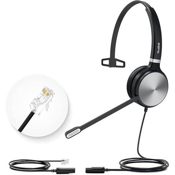 Yealink Office Headset with Microphone and RJ9 Compatibility
