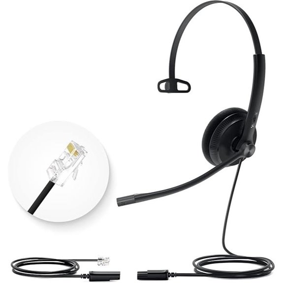 Yealink Office Headset with Microphone and Cable