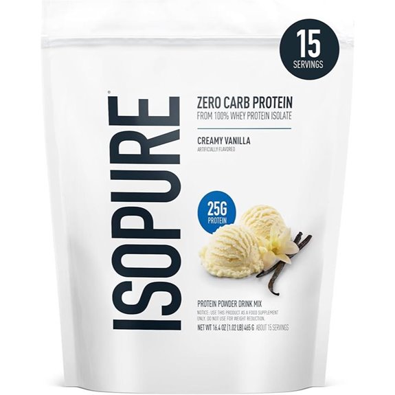 Isopure Zero Carb Vanilla Whey Protein 15 Servings
