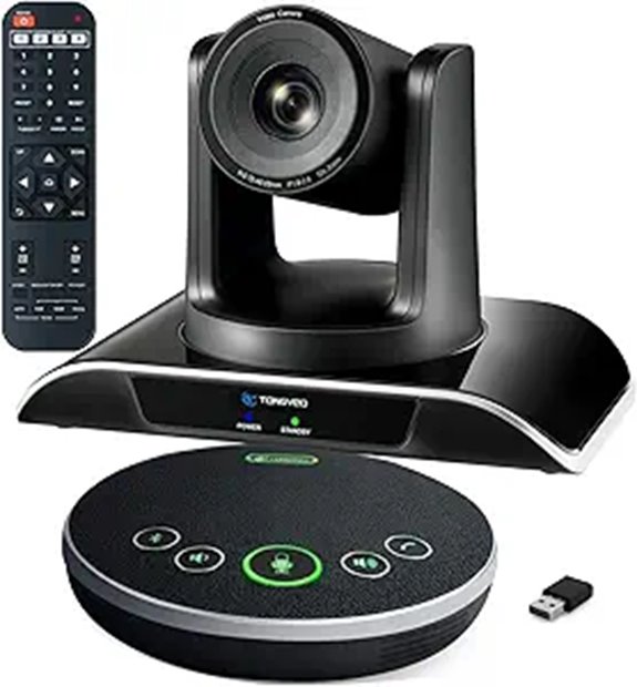 TONGVEO 10x Zoom Conference Camera & Speaker Bundle