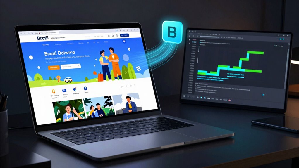 efficient browser compatible data compression