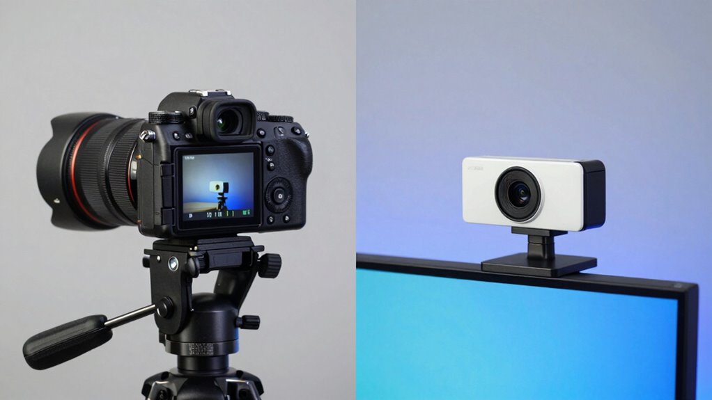 mirrorless versus webcam comparison