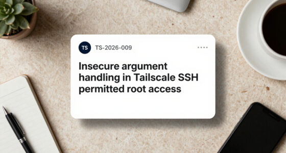 TS-2026-009: Insecure argument handling in Tailscale SSH permitted root access