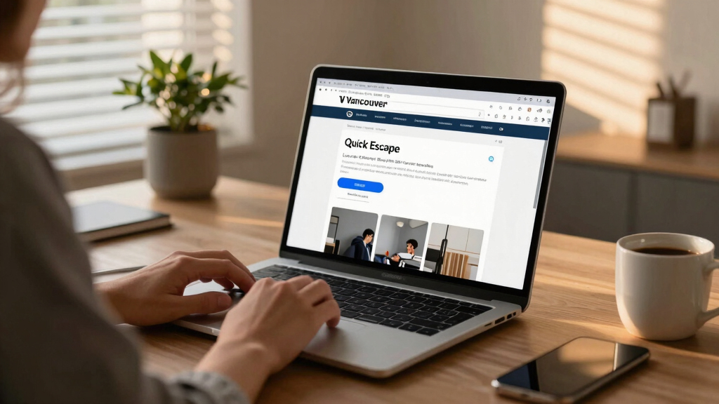 Vancouver PD website features Quick Escape button that wipes itself from history